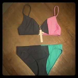 Color block Araks 2 piece sporty swimsuit